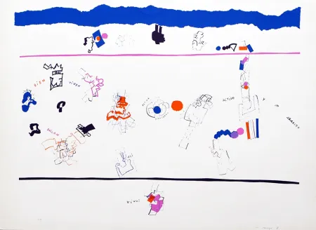 リトグラフ Mompó - Están naciendo