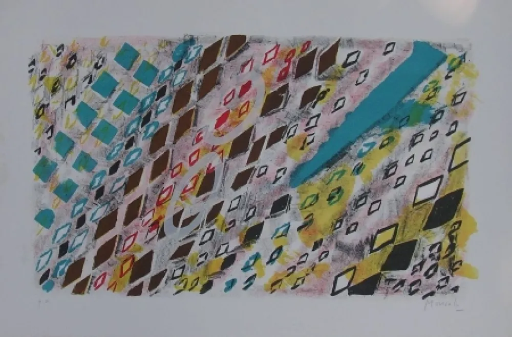 リトグラフ Moncada - Senza titolo