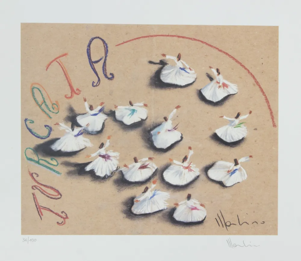 リトグラフ Mondino - SENZA TITOLO