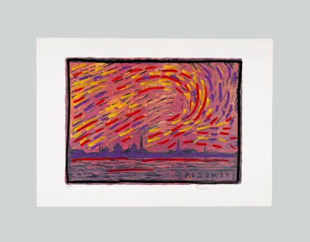 シルクスクリーン Mondino - Venezia