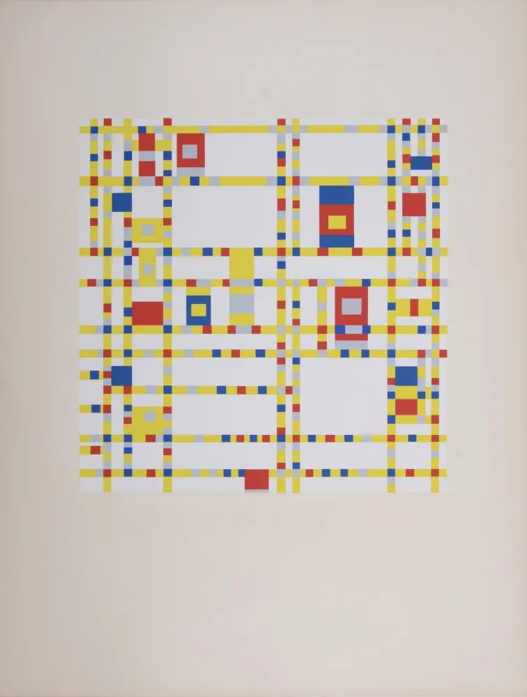 シルクスクリーン Mondrian - Broadway Boogie-woogie, 1943 (1957)