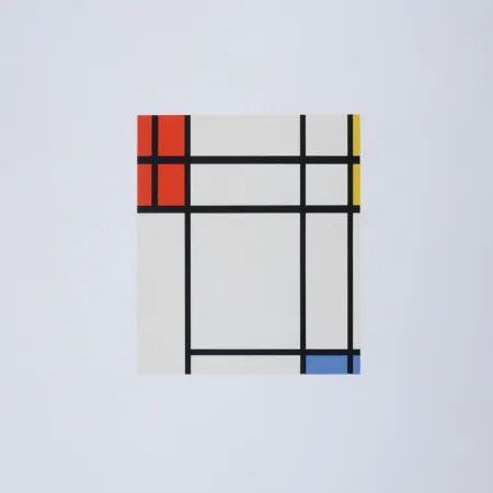 シルクスクリーン Mondrian - Composition in Blue, Yellow and Red, 1967
