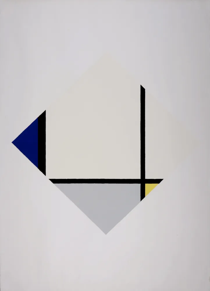 シルクスクリーン Mondrian - Composition with Blue and Yellow (Composition 1), c. 1960