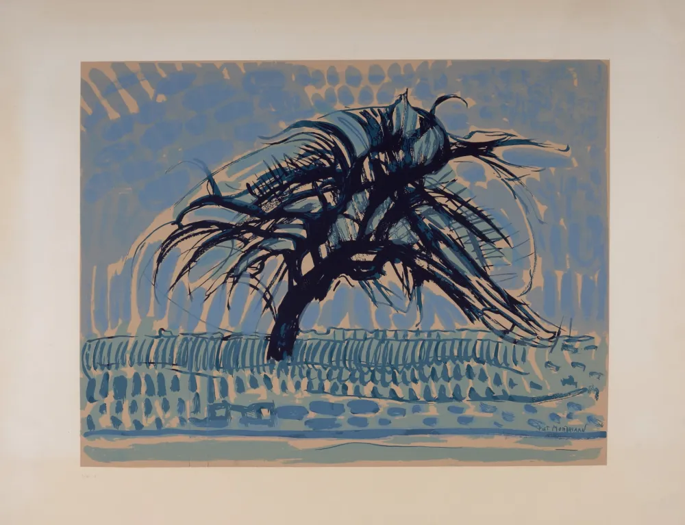 シルクスクリーン Mondrian - L'arbre bleu, 1911 (1957)
