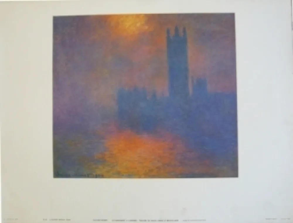 掲示 Monet - Le parlement à Londres