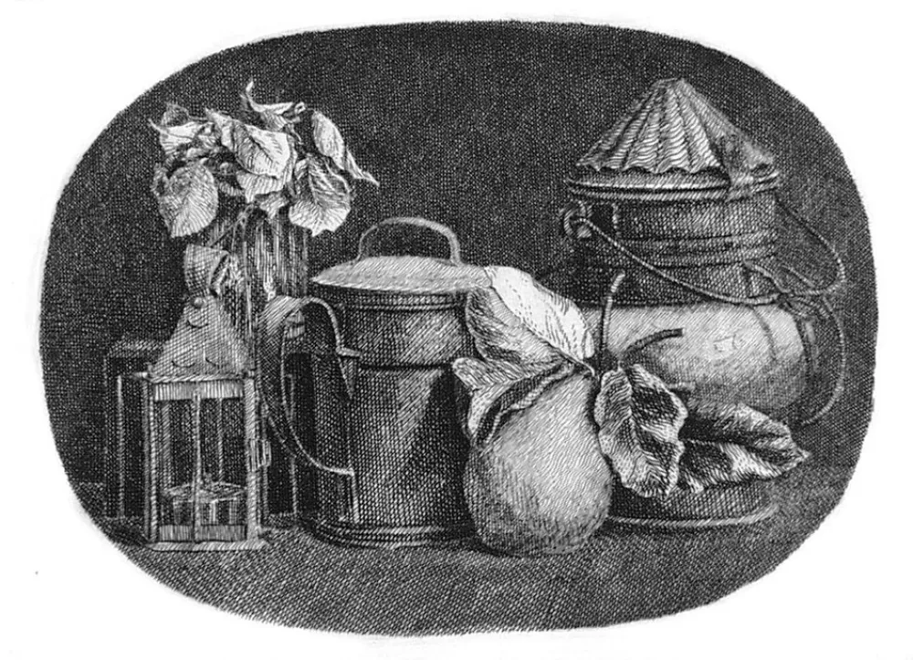 エッチング Mongatti - Natura morta