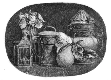 エッチング Mongatti - Natura morta