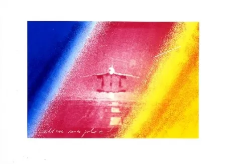 シルクスクリーン Monory - Adieu ma jolie