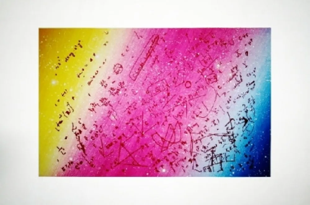 シルクスクリーン Monory - Fouillis mathématique