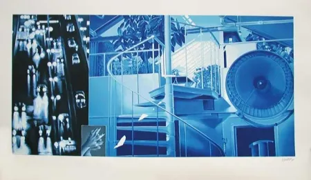 リトグラフ Monory - Nuit