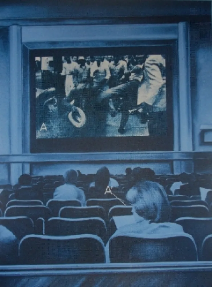 シルクスクリーン Monory - USA 76 - Movies