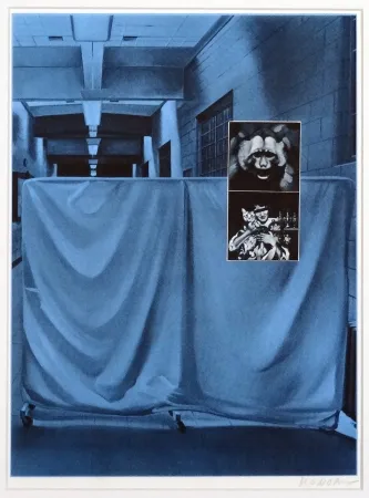 シルクスクリーン Monory - USA 76 - Singe