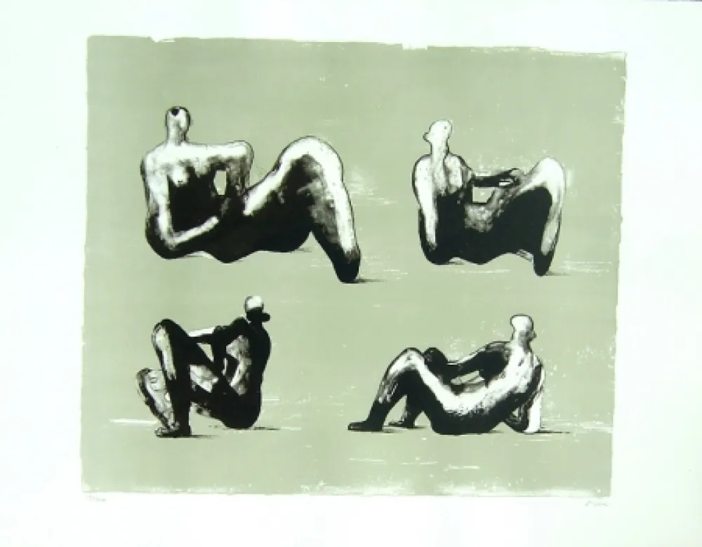 リトグラフ Moore - Omaggio a Michelangelo