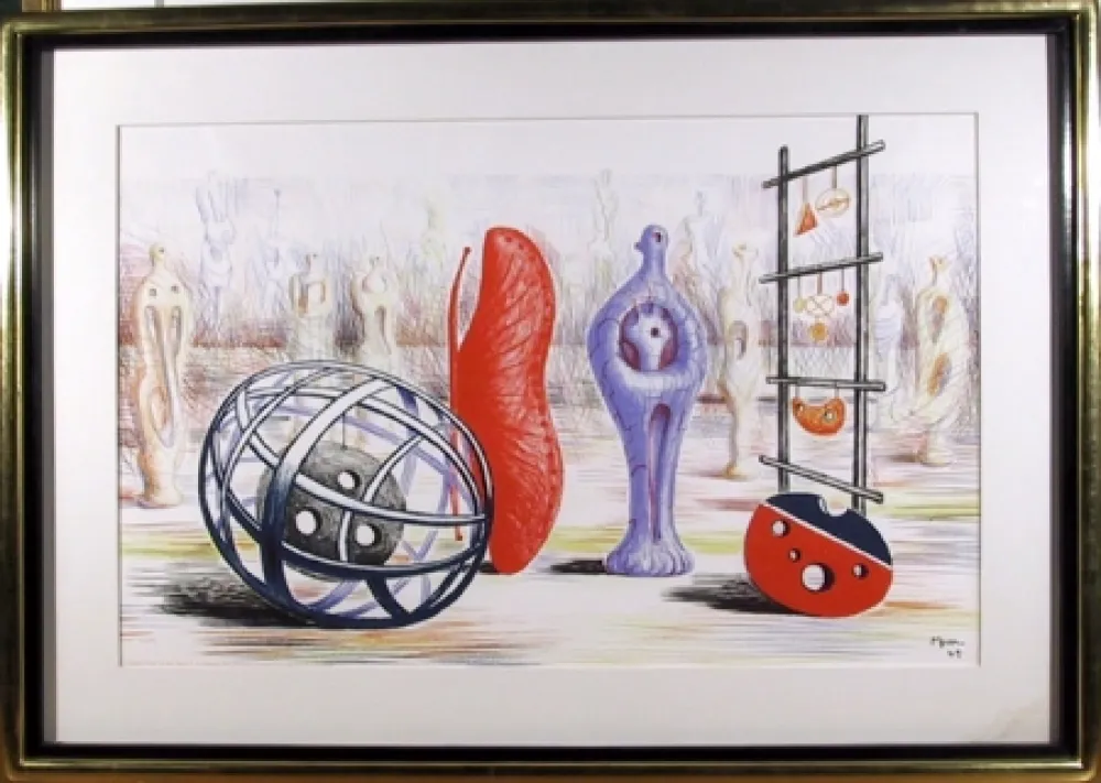 リトグラフ Moore - Sculptural Objects