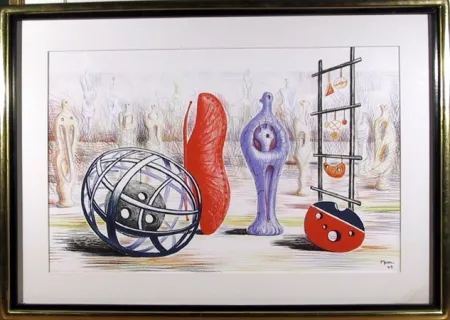 リトグラフ Moore - Sculptural Objects