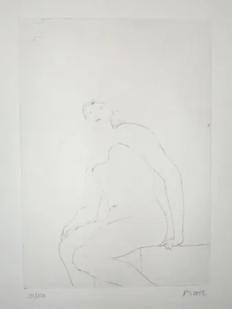 多数の Moore - Seated Nude