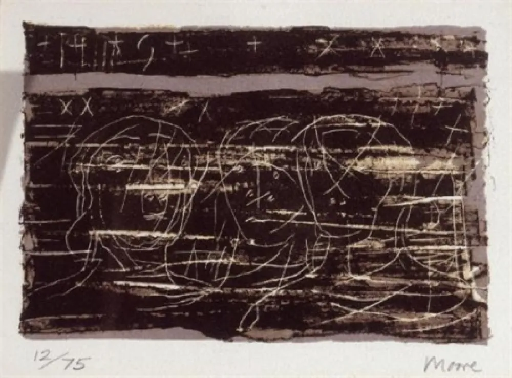 リトグラフ Moore - Three heads