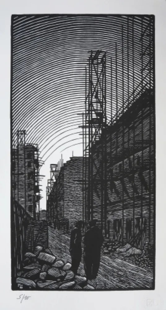 木版 Moreau - Ateliers de Montreuil - Montreuil City / Plant - France 1912