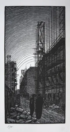 木版 Moreau - Ateliers de Montreuil - Montreuil City / Plant - France 1912