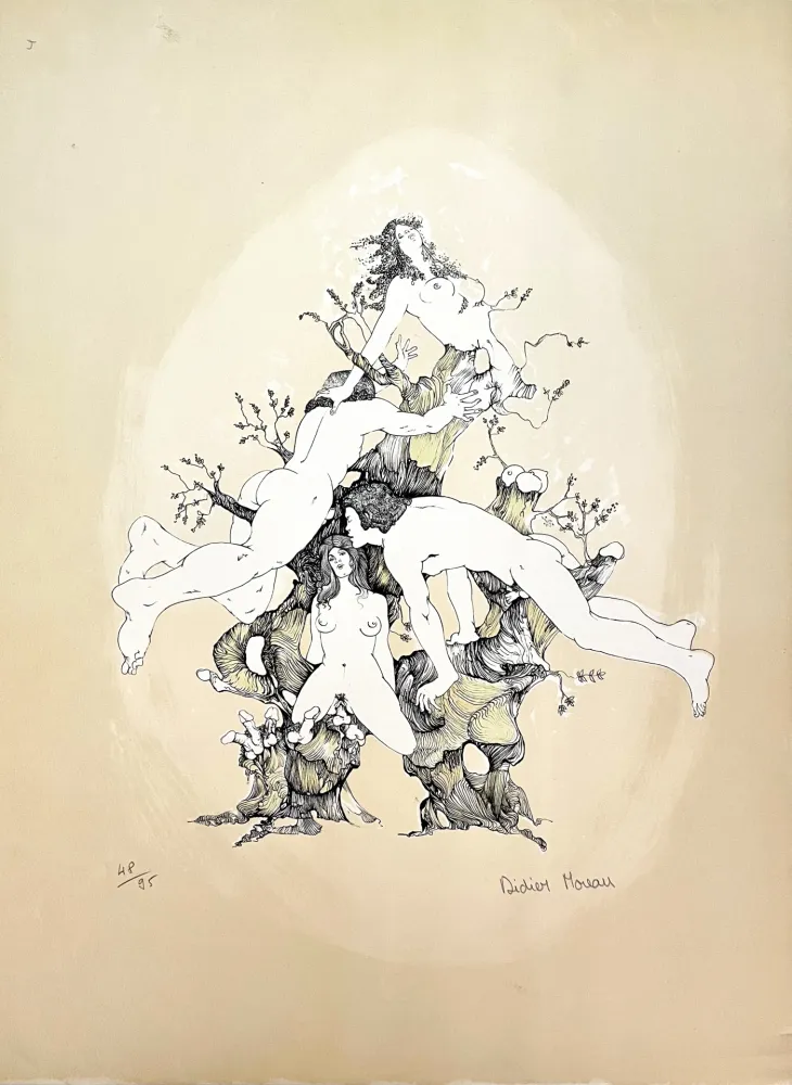 リトグラフ Moreau - L'Amour