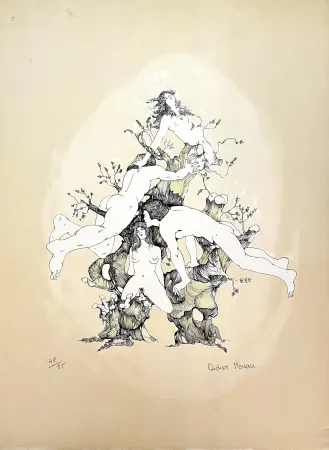 リトグラフ Moreau - L'Amour