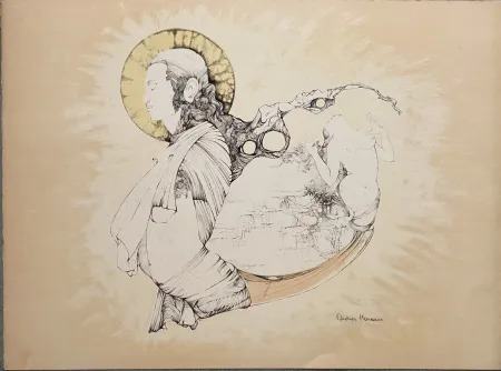 リトグラフ Moreau - L'Amour