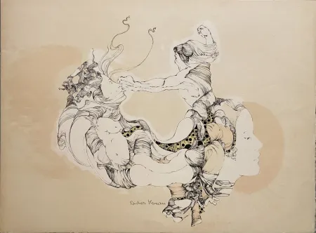 リトグラフ Moreau - L'Amour