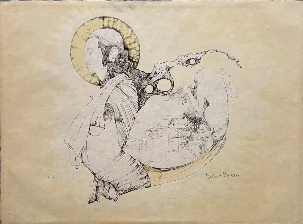 リトグラフ Moreau - L'Amour