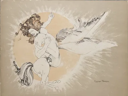 リトグラフ Moreau - L'Amour