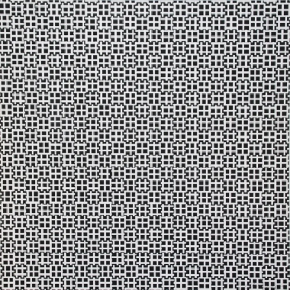 シルクスクリーン Morellet - 2 trames de tirets-négatif