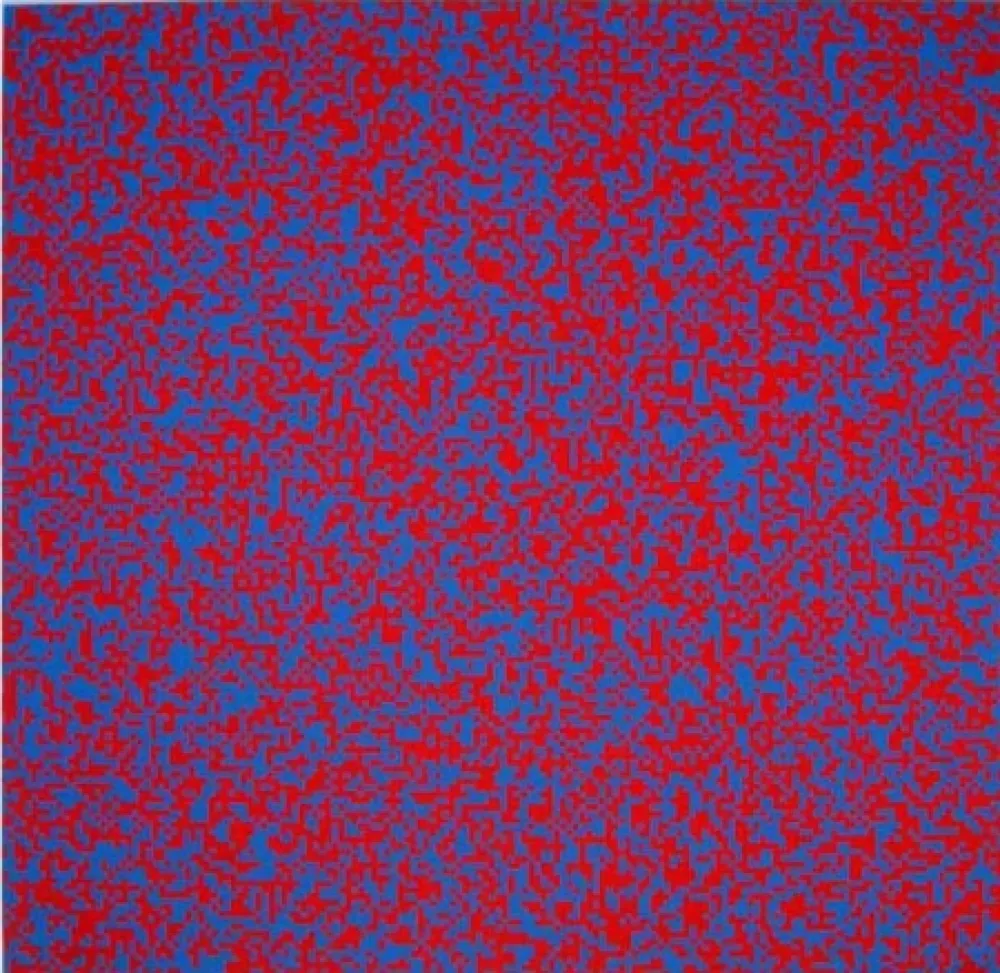 シルクスクリーン Morellet - 40 000 carrés
