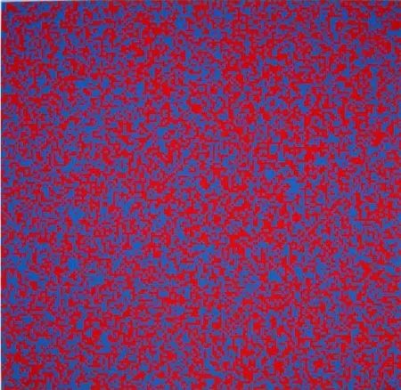 シルクスクリーン Morellet - 40 000 carrés