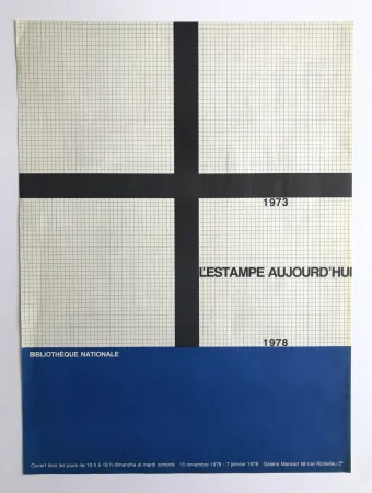 掲示 Morellet - Bibliothèque nationale / L'estampe aujourd'hui : 1973-1978