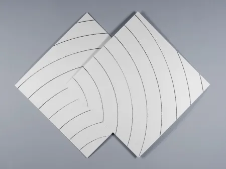 シルクスクリーン Morellet - Ondes parasites 2