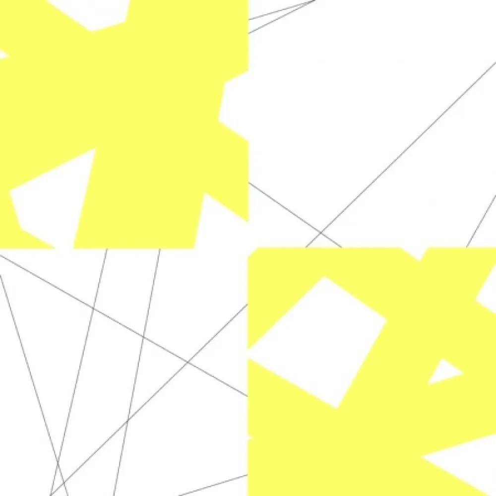 リトグラフ Morellet - Pi& plis