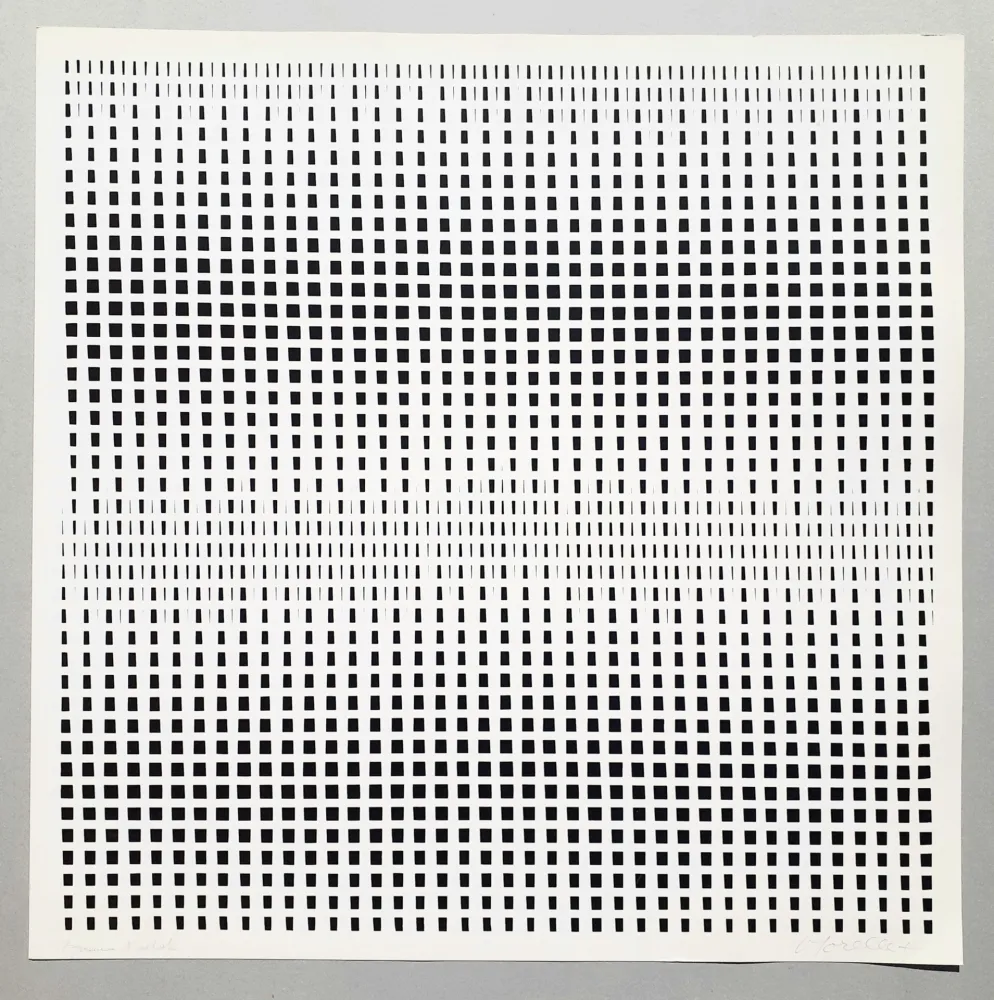 シルクスクリーン Morellet - Senza titolo