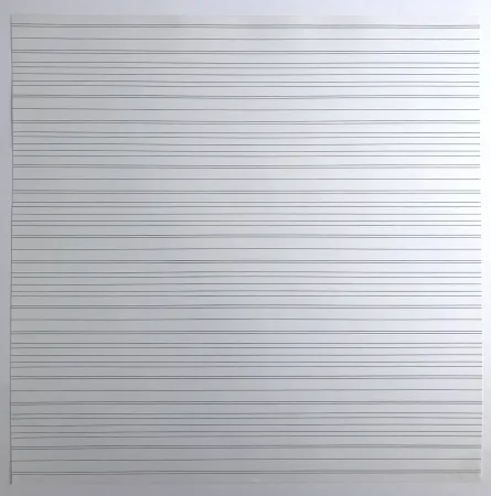 シルクスクリーン Morellet - Trames interférentes