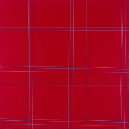 リトグラフ Morellet - TWO PATTERNS OF PERPENDICULAR LINES - EXACTA FROM CONSTRUCTIVISM TO SYSTEMATIC ART 1918-1985