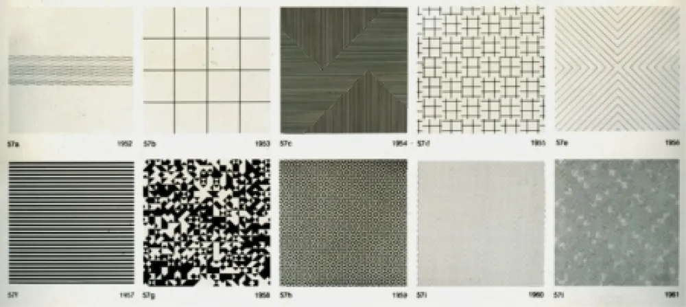 シルクスクリーン Morellet - Untitled