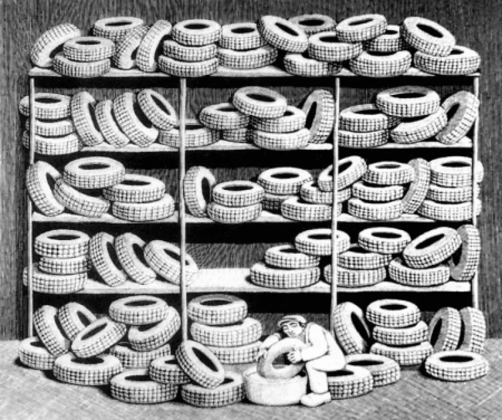 木版 Morena - Il gommista