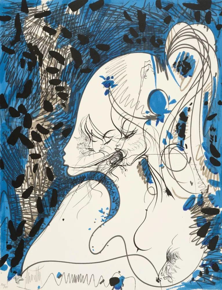 挿絵入り本 Moretti - La Rue Saint-Denis. 