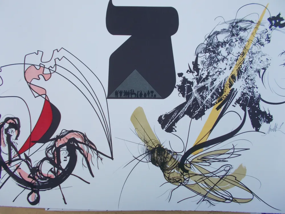 リトグラフ Moretti - Les Sauterelles