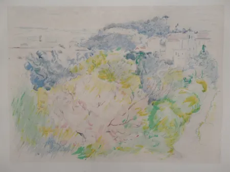 リトグラフ Morisot -  Nice, le Château de Cimiez