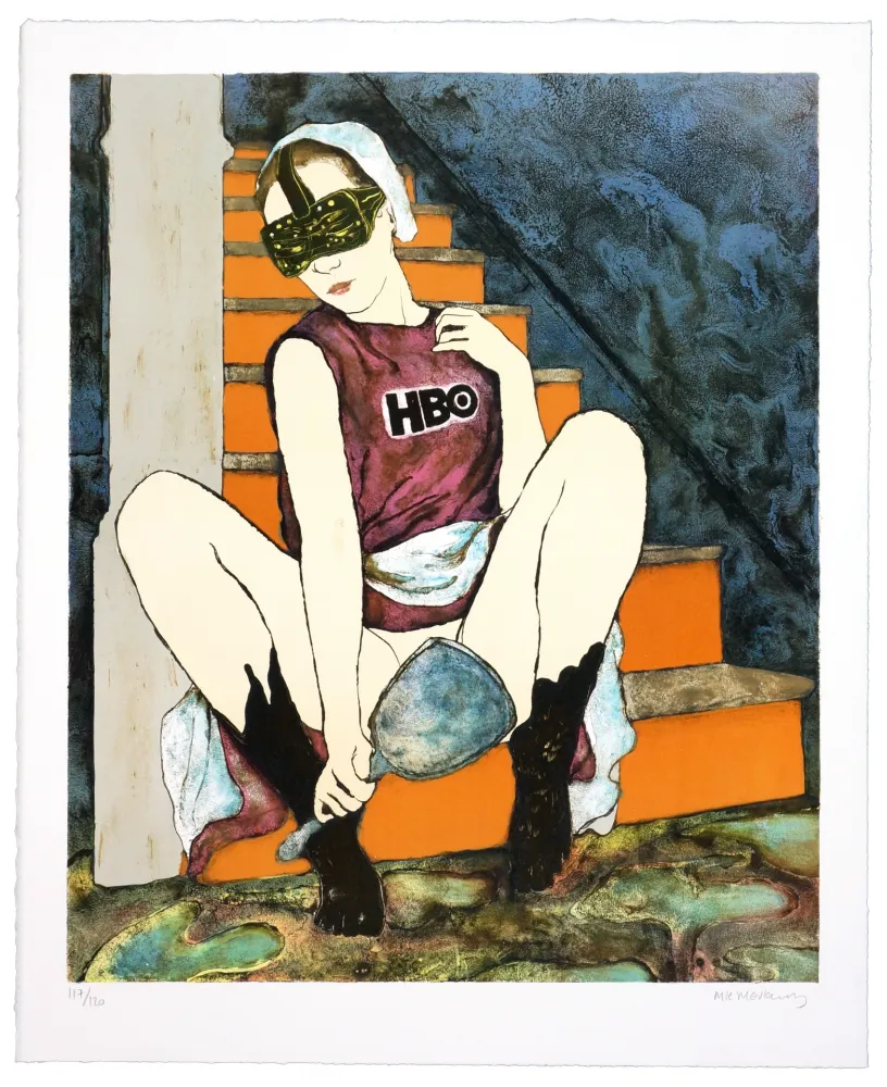 リトグラフ Mørkeberg - Sans titre