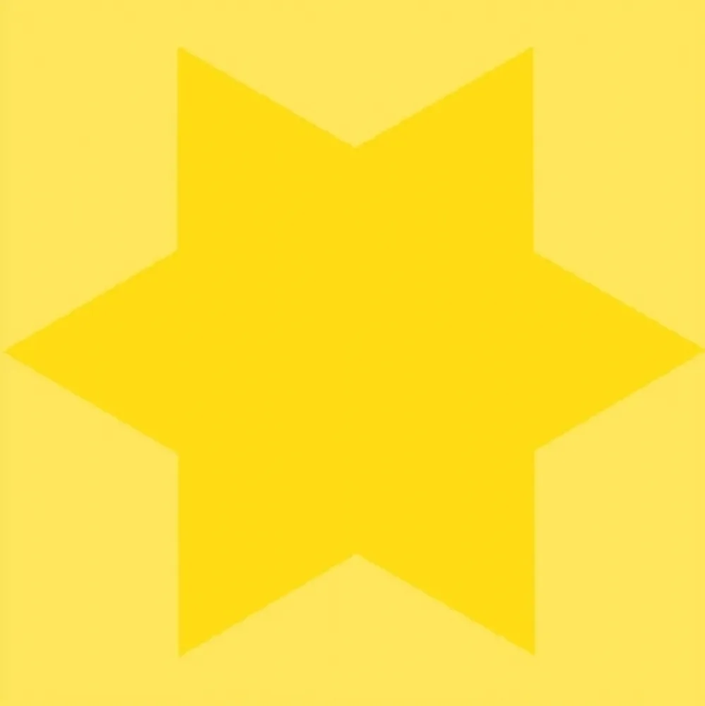 シルクスクリーン Mosset - Etoile jaune