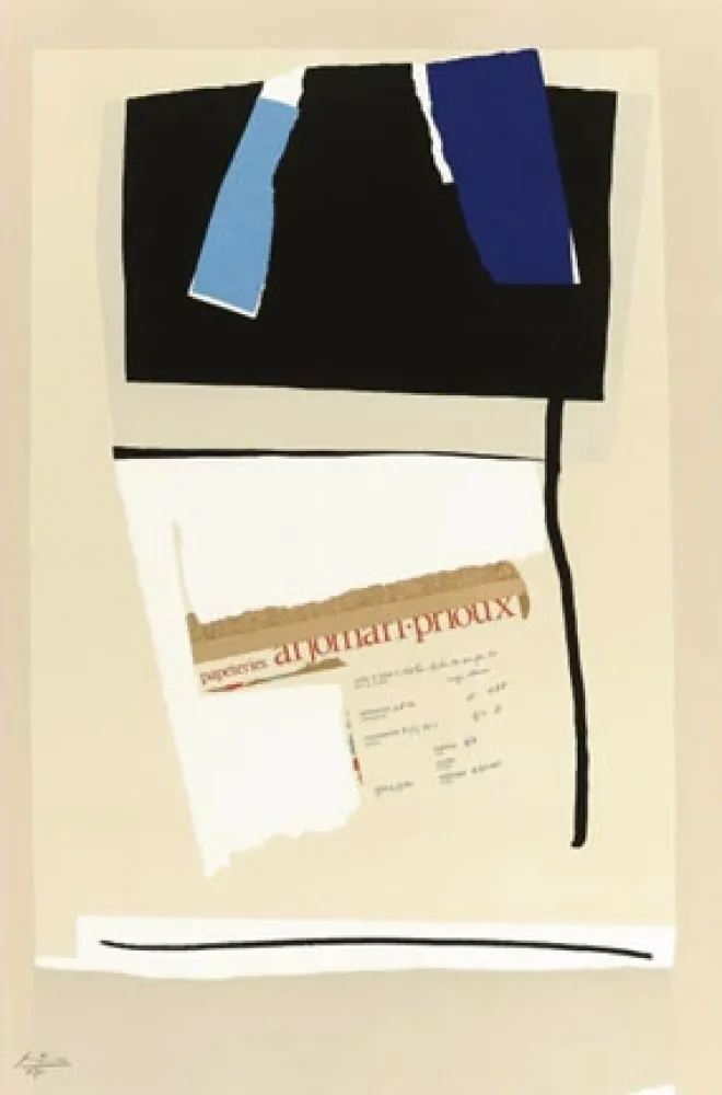 リトグラフ Motherwell - America la France Variations VI