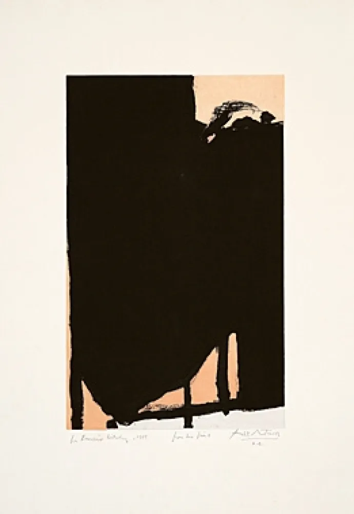 エッチングと　アクチアント Motherwell - Elegy Fragment II