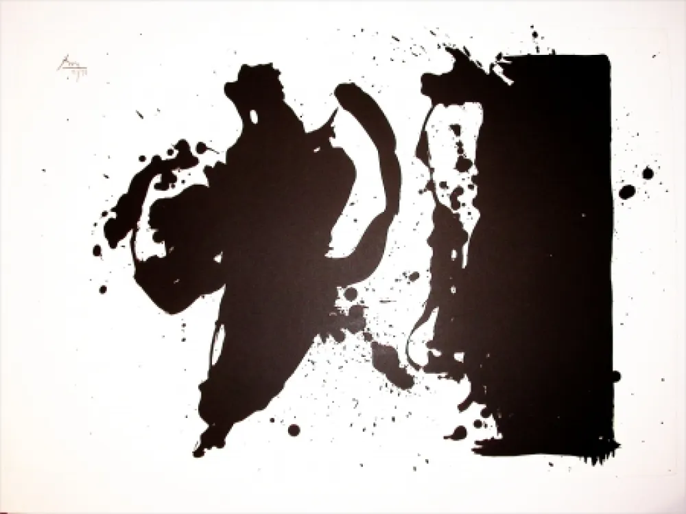 リトグラフ Motherwell - Elegy Study