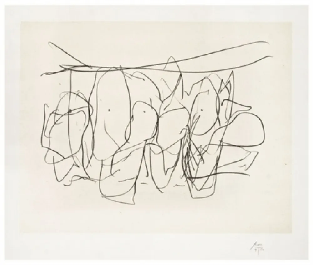 リトグラフ Motherwell - Mexico City personages no.2