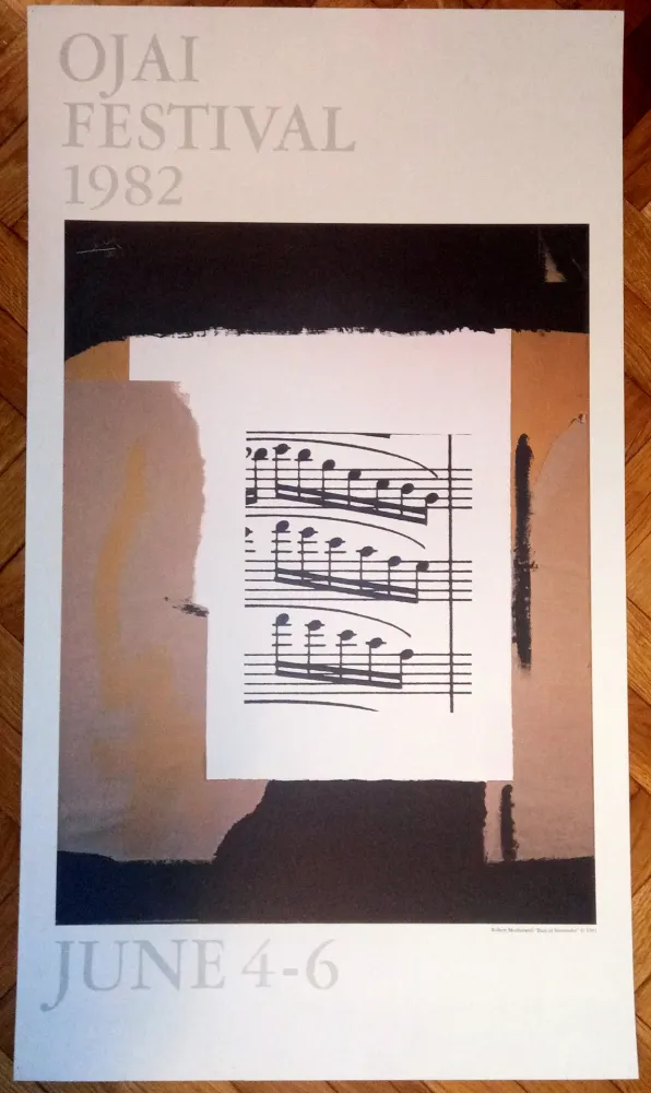 掲示 Motherwell - Ojai festival (poster) , 1982